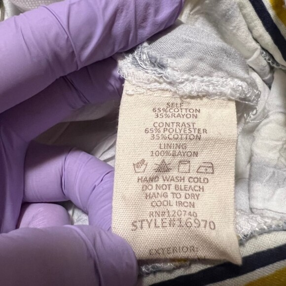 Mystree Yellow Striped Overall Crisscross Open Back Romper Jumpsuit Sz Medium - Picture 8 of 12